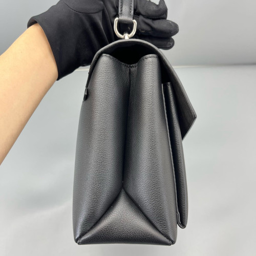 Louis Vuitton Mylockme Top Handle Calfskin Black