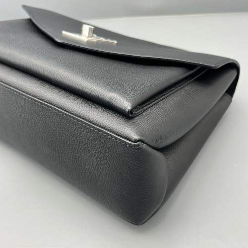 Louis Vuitton Mylockme Top Handle Calfskin Black