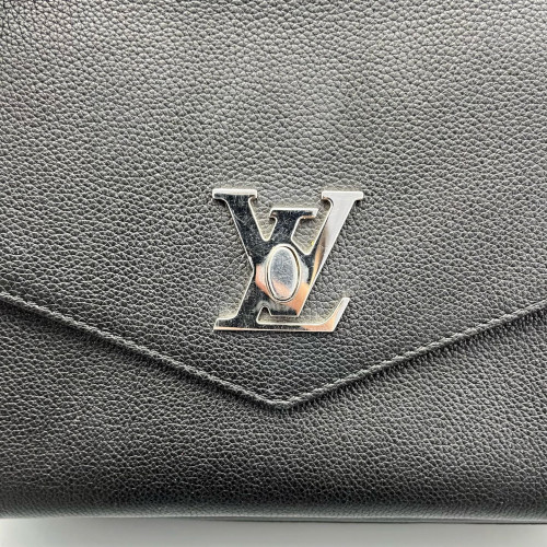 Louis Vuitton Mylockme Top Handle Calfskin Black