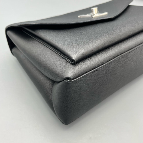 Louis Vuitton Mylockme Top Handle Calfskin Black