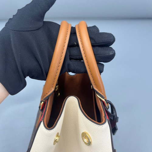 Louis Vuitton Fold Tote PM Monogram Brown Red