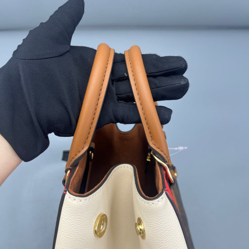 Louis Vuitton Fold Tote PM Monogram Brown Red