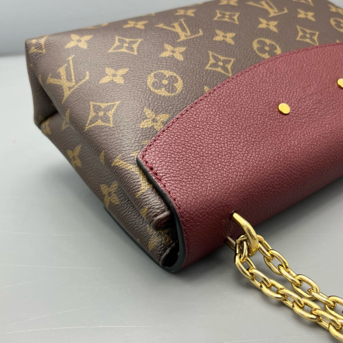 Louis Vuitton Saint Placide Monogram Brown Red