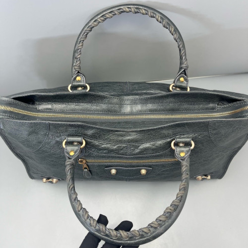 Balenciaga Large City Arena Lambskin Grey