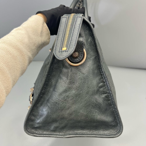 Balenciaga Large City Arena Lambskin Grey
