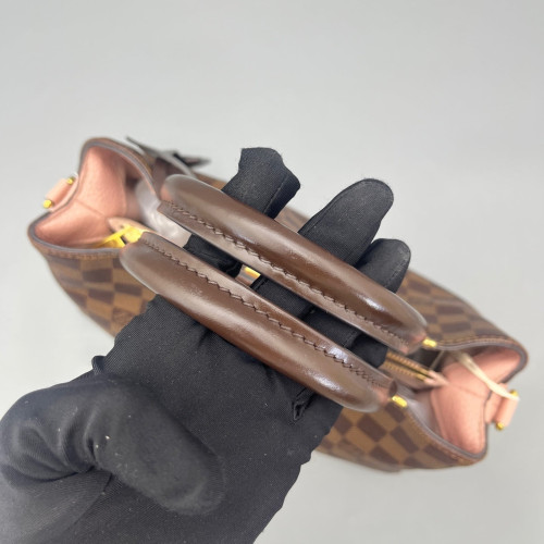 Louis Vuitton Cuir Taurillon Brittany Damier Ebene Brown Pink