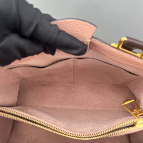 Louis Vuitton Cuir Taurillon Brittany Damier Ebene Brown Pink