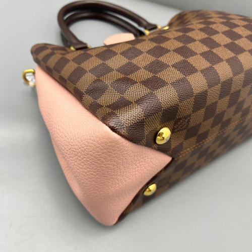 Louis Vuitton Cuir Taurillon Brittany Damier Ebene Brown Pink