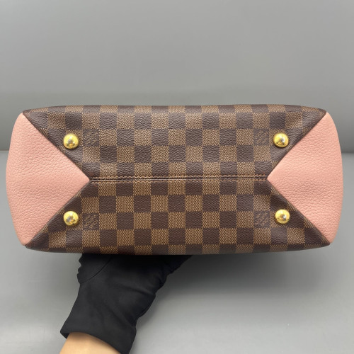 Louis Vuitton Cuir Taurillon Brittany Damier Ebene Brown Pink