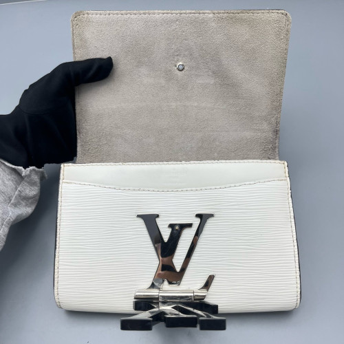 Louis Vuitton Twist Belt Chain Wallet Epi White