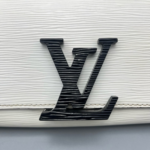 Louis Vuitton Twist Belt Chain Wallet Epi White