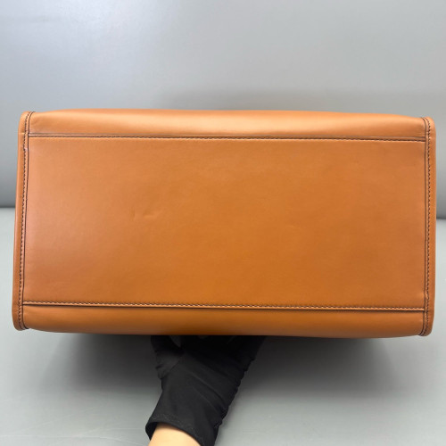 Fendi Large Sunshine Shopper Tote Calfskin Tan