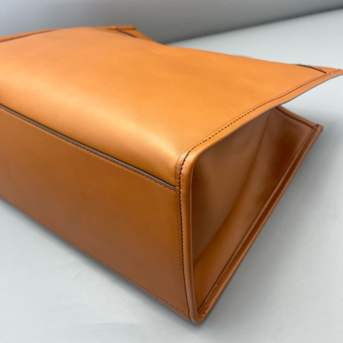 Fendi Large Sunshine Shopper Tote Calfskin Tan