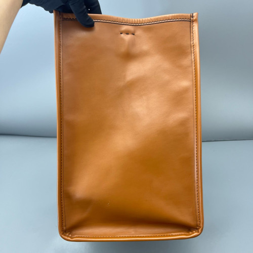 Fendi Large Sunshine Shopper Tote Calfskin Tan