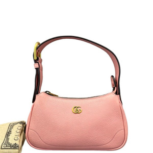 Gucci Double G Mini Aphrodite Calfskin Pink