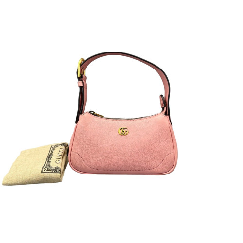 Gucci Double G Mini Aphrodite Calfskin Pink