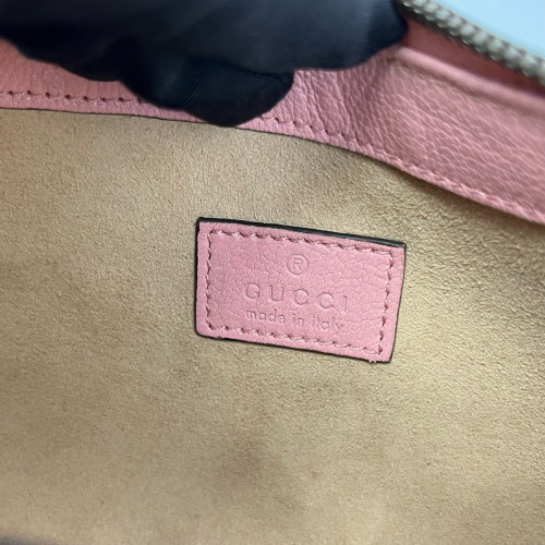 Gucci Double G Mini Aphrodite Calfskin Pink