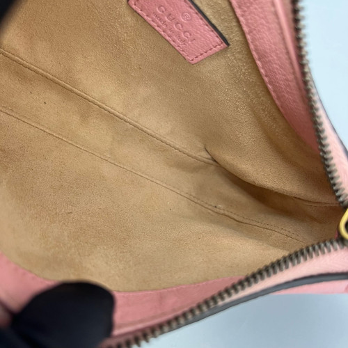 Gucci Double G Mini Aphrodite Calfskin Pink