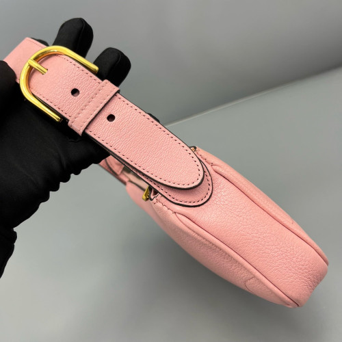 Gucci Double G Mini Aphrodite Calfskin Pink
