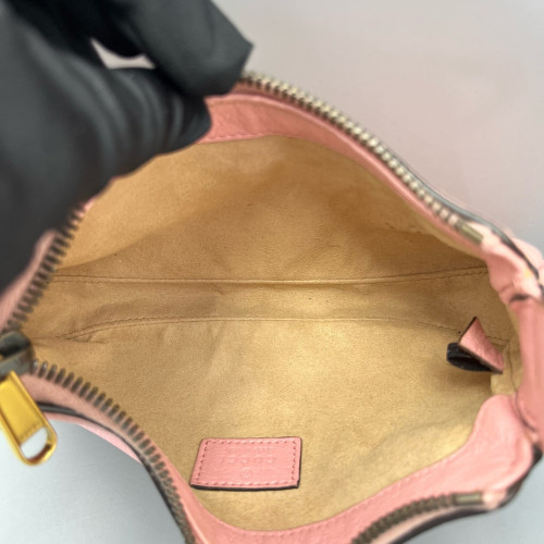 Gucci Double G Mini Aphrodite Calfskin Pink