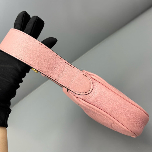 Gucci Double G Mini Aphrodite Calfskin Pink