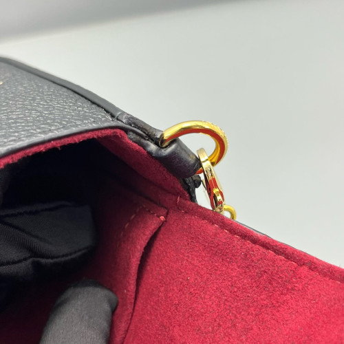 Louis Vuitton Pochette Felicie Chain Wallet Monogram Empreinte Black