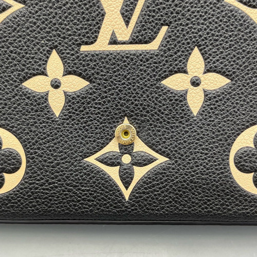 Louis Vuitton Pochette Felicie Chain Wallet Monogram Empreinte Black