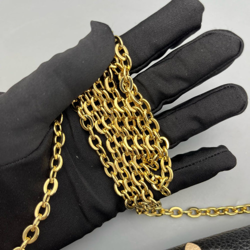 Louis Vuitton Pochette Felicie Chain Wallet Monogram Empreinte Black