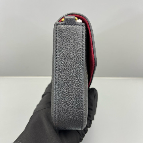 Louis Vuitton Pochette Felicie Chain Wallet Monogram Empreinte Black