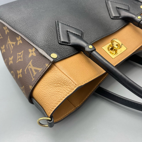 Louis Vuitton On My Side MM Monogram Brown Black