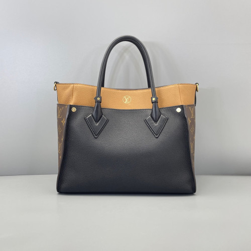 Louis Vuitton On My Side MM Monogram Brown Black