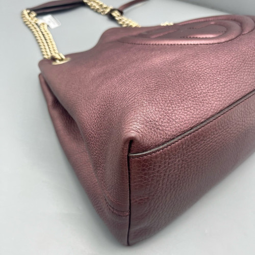 Gucci Medium Soho Shoulder Bag Calfskin Azalea