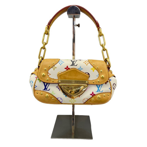 Louis Vuitton Studded Marilyn Handbag Monogram Multicolor White Cavan White