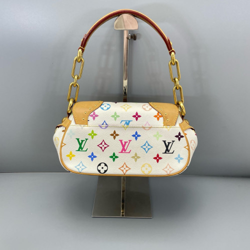Louis Vuitton Studded Marilyn Handbag Monogram Multicolor White Cavan White