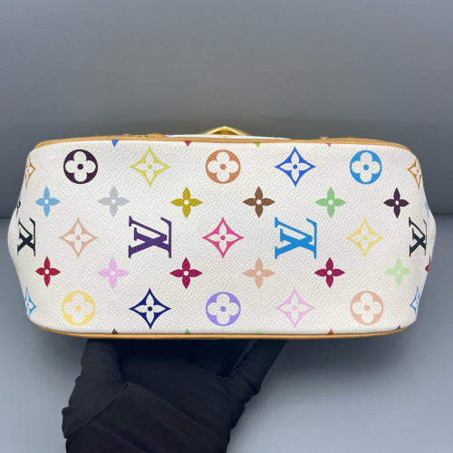 Louis Vuitton Studded Marilyn Handbag Monogram Multicolor White Cavan White