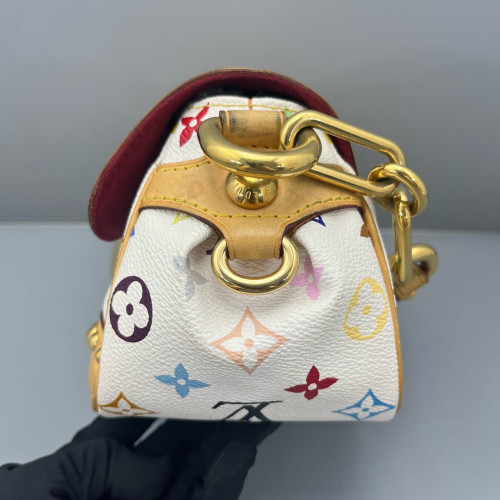 Louis Vuitton Studded Marilyn Handbag Monogram Multicolor White Cavan White
