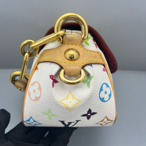 Louis Vuitton Studded Marilyn Handbag Monogram Multicolor White Cavan White