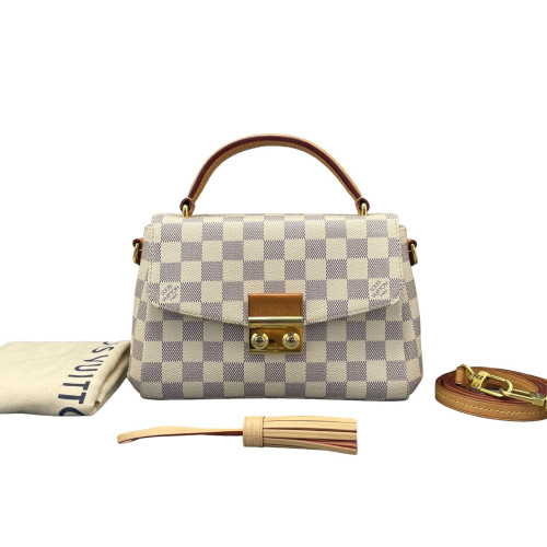 Louis Vuitton Croisette Damier Azur White