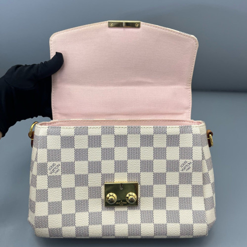 Louis Vuitton Croisette Damier Azur White