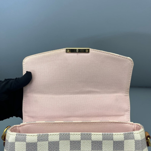 Louis Vuitton Croisette Damier Azur White