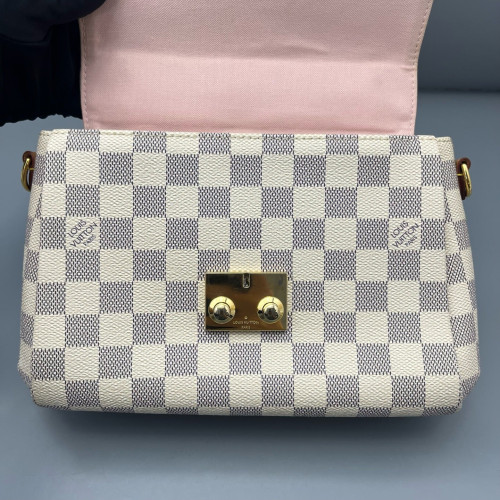 Louis Vuitton Croisette Damier Azur White