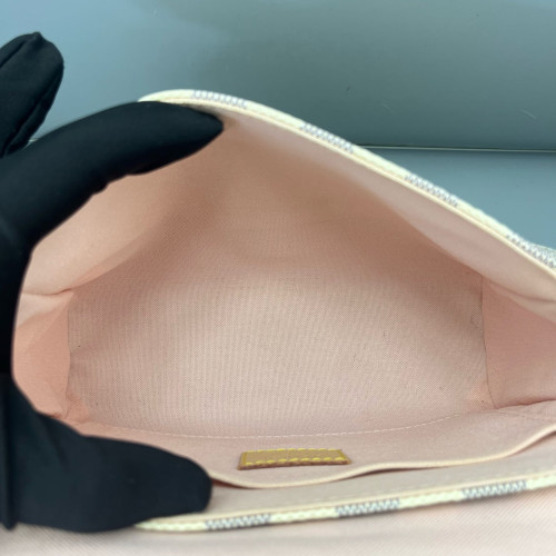 Louis Vuitton Croisette Damier Azur White
