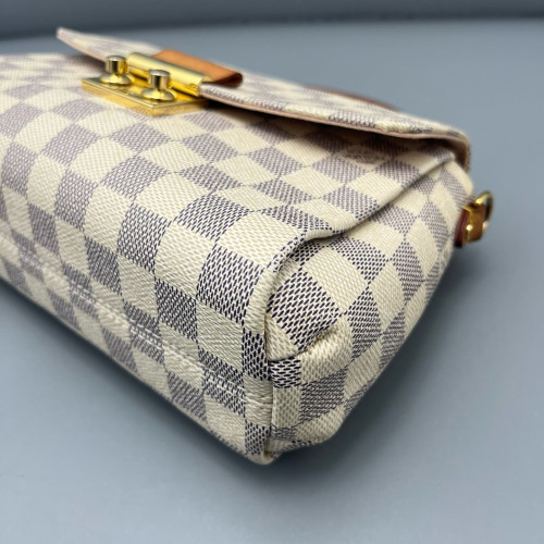 Louis Vuitton Croisette Damier Azur White