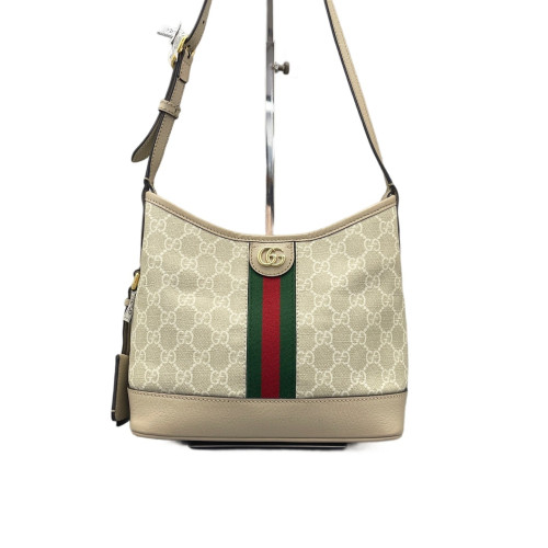 Gucci Ophidia Shoulder Bag GG Supreme Monogram Green Red Beige Mystic White