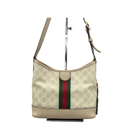 Gucci Ophidia Shoulder Bag GG Supreme Monogram Green Red Beige Mystic White