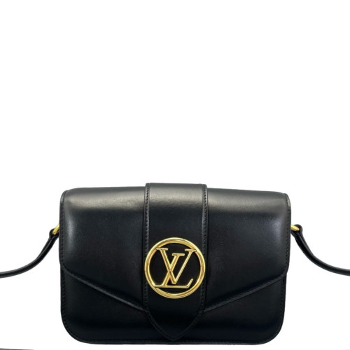 Louis Vuitton Pont 9 PM Calfskin Black