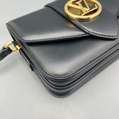 Louis Vuitton Pont 9 PM Calfskin Black