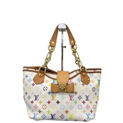 Louis Vuitton Tote Bag Monogram Multicolor White