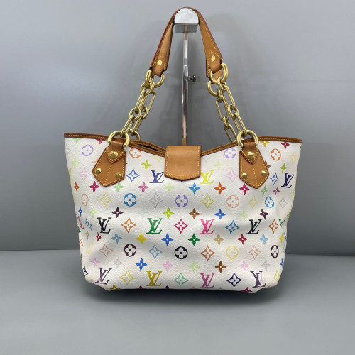 Louis Vuitton Tote Bag Monogram Multicolor White