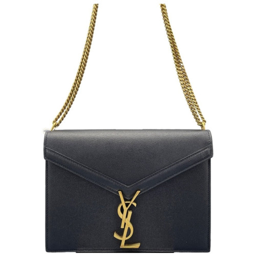 Yves Saint Laurent Cassandra Chain Wallet Calfskin Black Yves Saint Laurent Cassandra Chain Wallet Calfskin Black